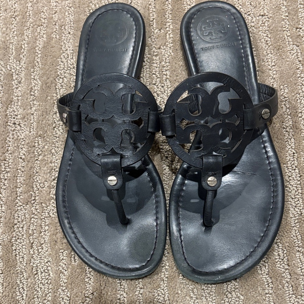 Tory Burch Black Cutout Sandals
